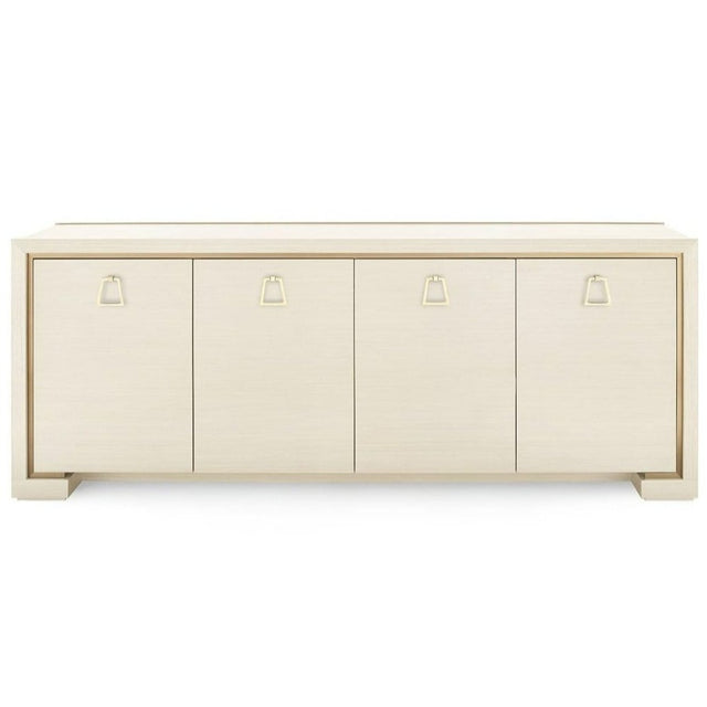 Villa & House Blake 4-Door Cabinet - Blanched Oak Furniture