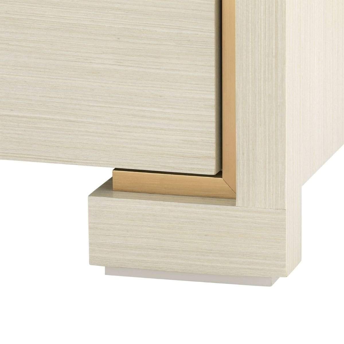 Villa & House Blake 4-Door Cabinet - Blanched Oak Furniture