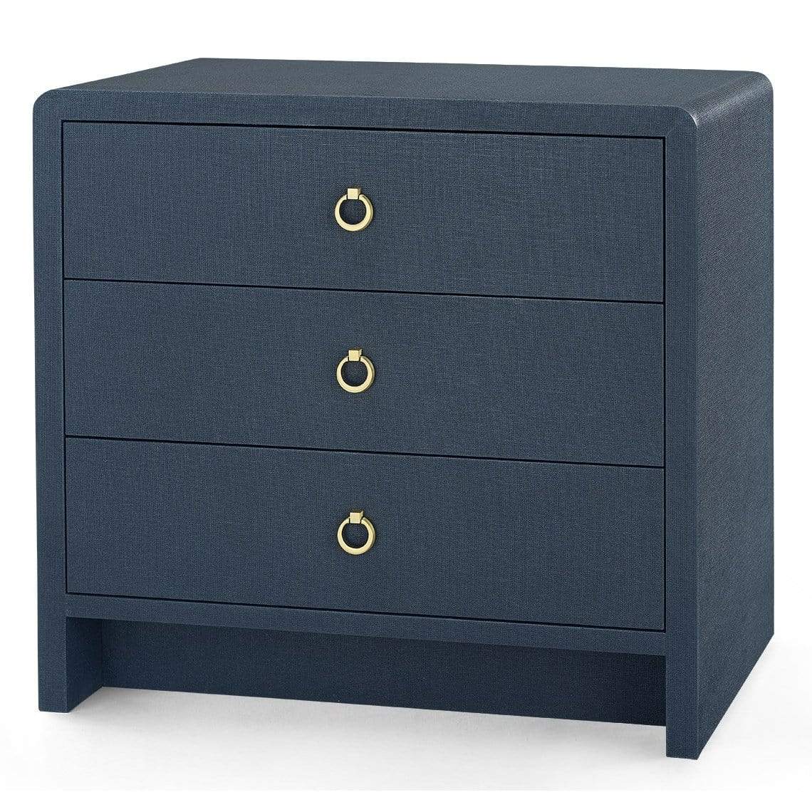 Villa & House Bryant 3-Drawer Side Table - Navy Blue Furniture