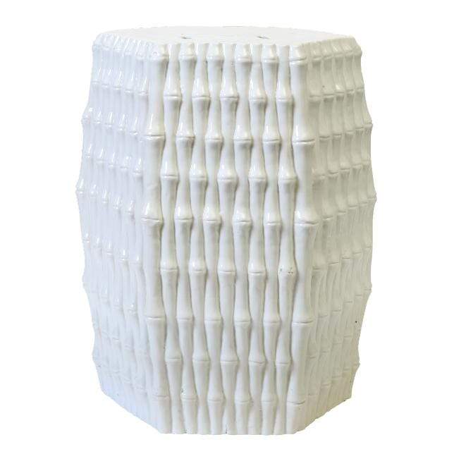 Villa & House Burma Stool - White Furniture villa-house-BUR-500-109