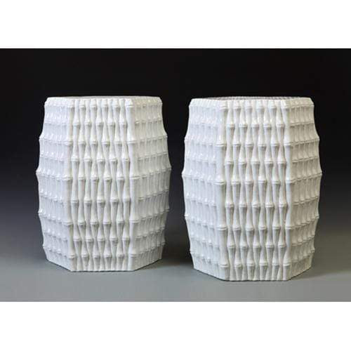 Villa & House Burma Stool - White Furniture villa-house-BUR-500-109