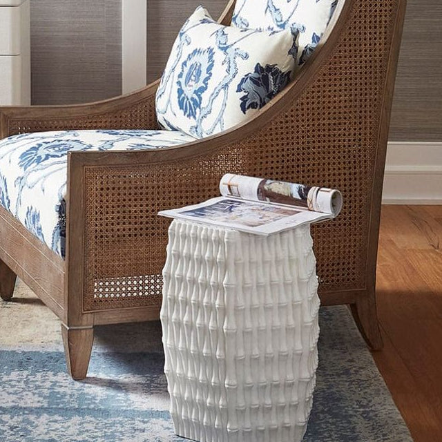Villa & House Burma Stool - White Furniture villa-house-BUR-500-109