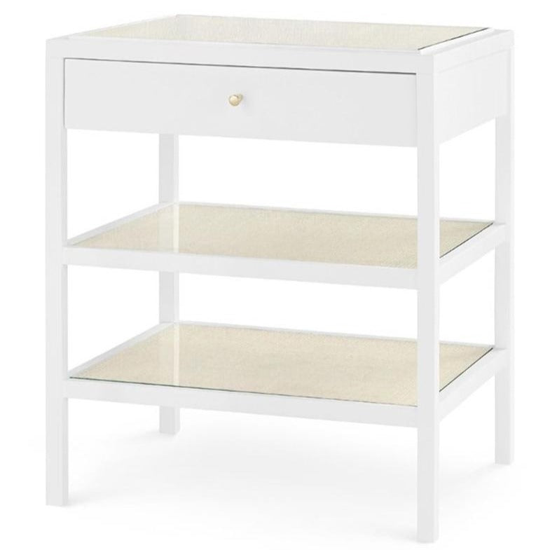 Villa & House Caanan 1 Drawer Side Table - White Furniture villa-house-CAA-110-09