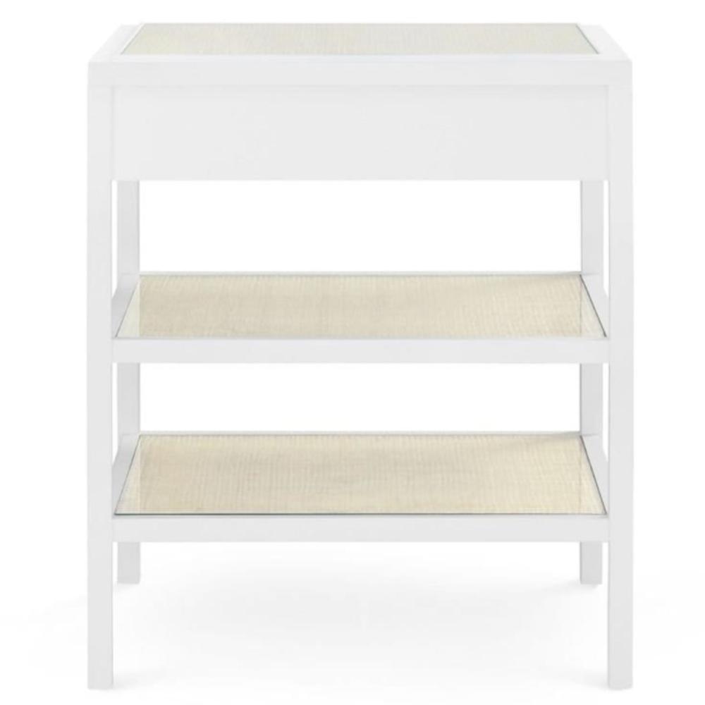 Villa & House Caanan 1 Drawer Side Table - White Furniture villa-house-CAA-110-09