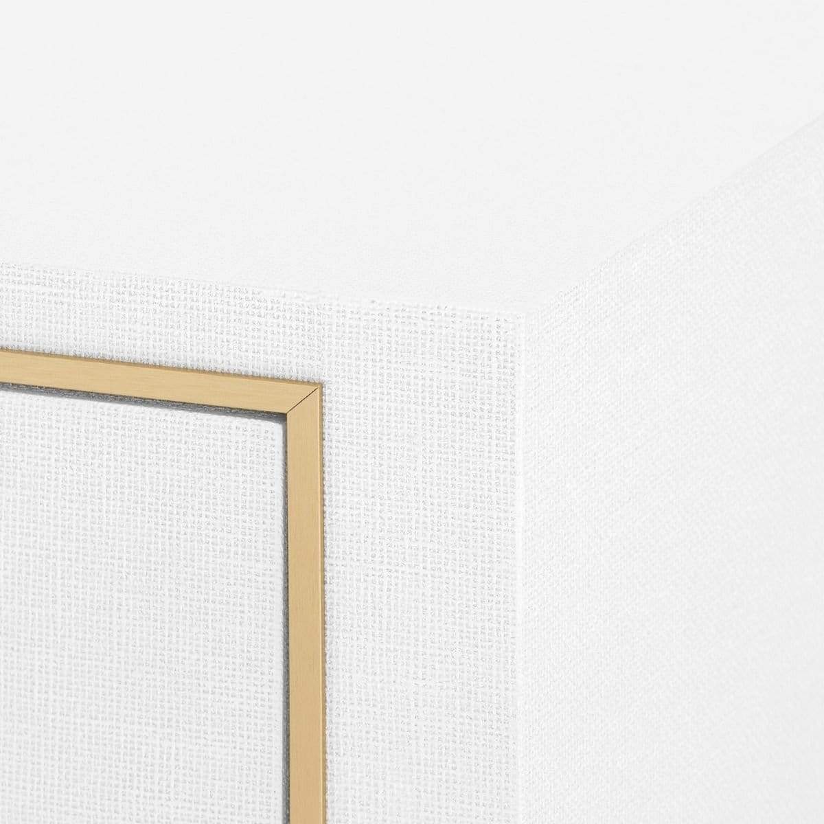 Villa & House Carmen 2-Drawer Side Table - White Furniture villa-house-CMN-120-5199