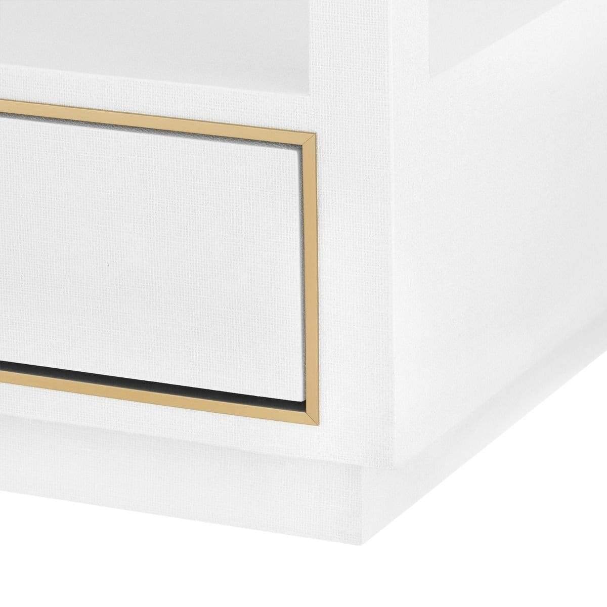 Villa & House Carmen 2-Drawer Side Table - White Furniture villa-house-CMN-120-5199