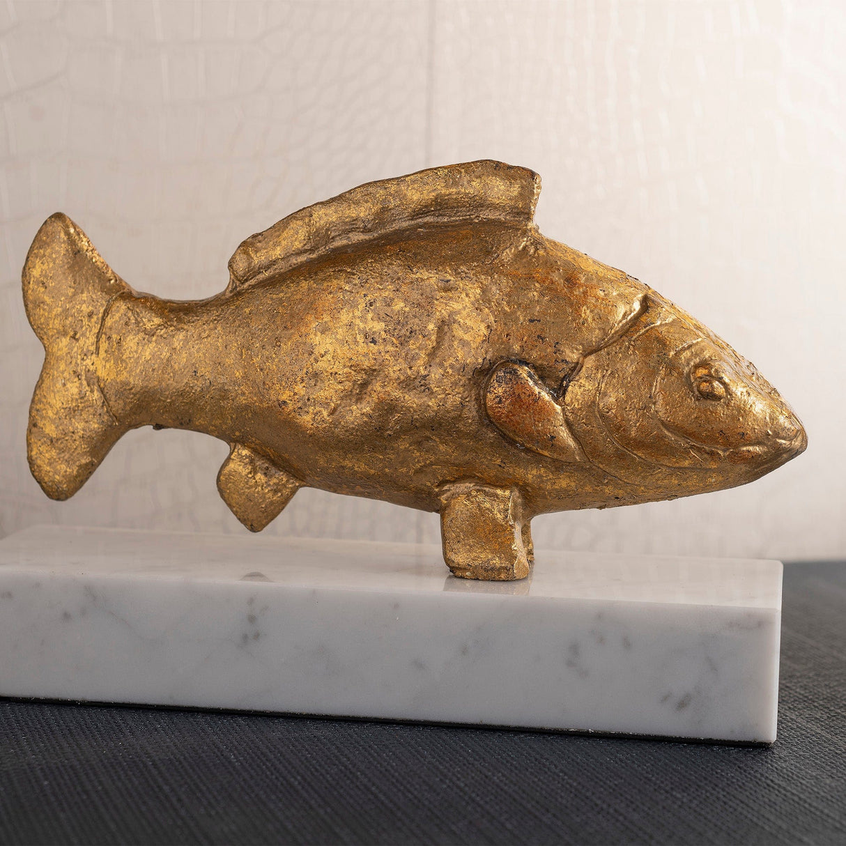 Villa & House Carp Fish Statue - Gold Decor villa-house-CRP-700-808
