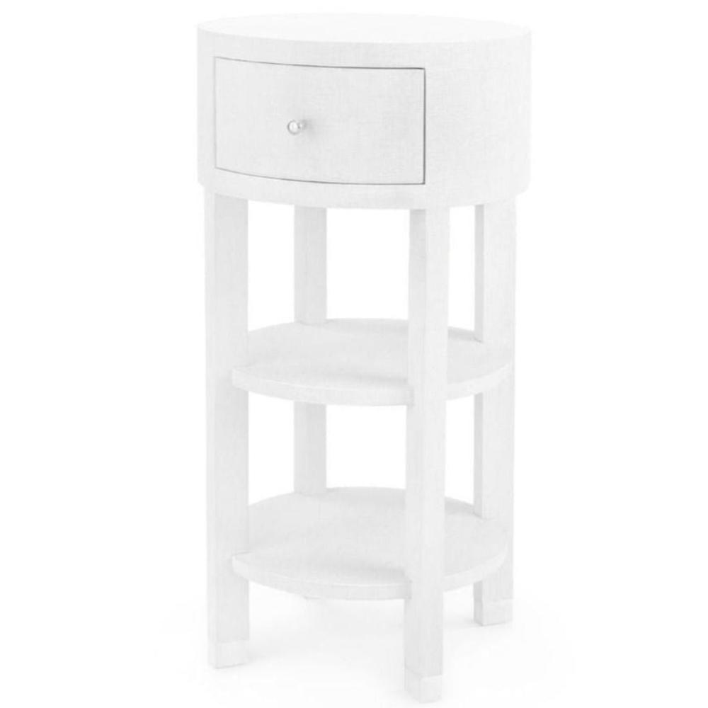 Villa & House Claudette 1-Drawer Round Side Table Furniture