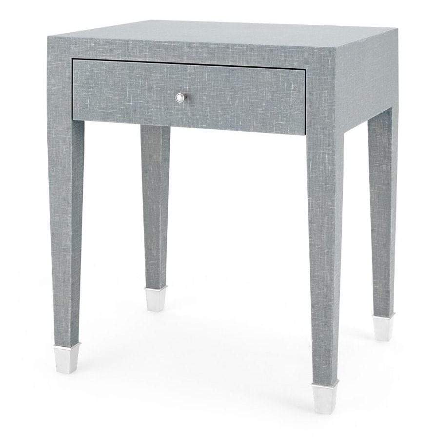 Villa & House Claudette 1-Drawer Side Table - Grey Furniture