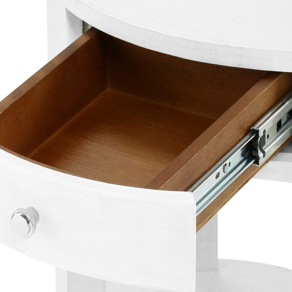 Villa & House Dakota 1-Drawer Round Side Table Furniture