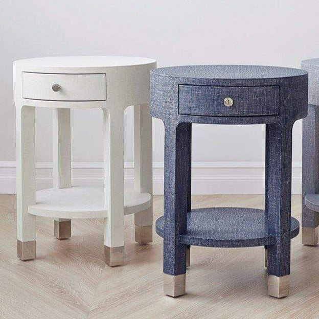Villa & House Dakota 1-Drawer Round Side Table Furniture
