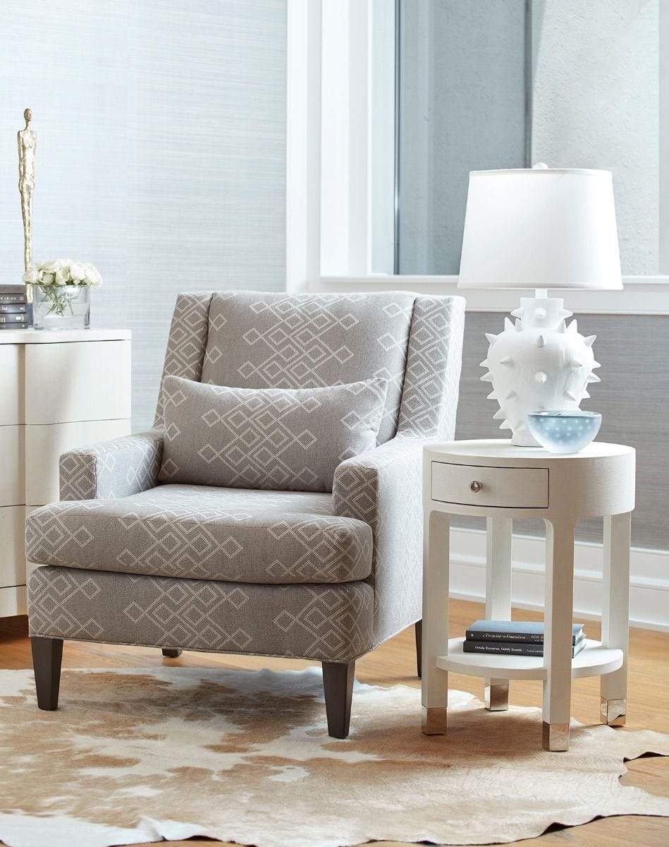 Villa & House Dakota 1-Drawer Round Side Table Furniture