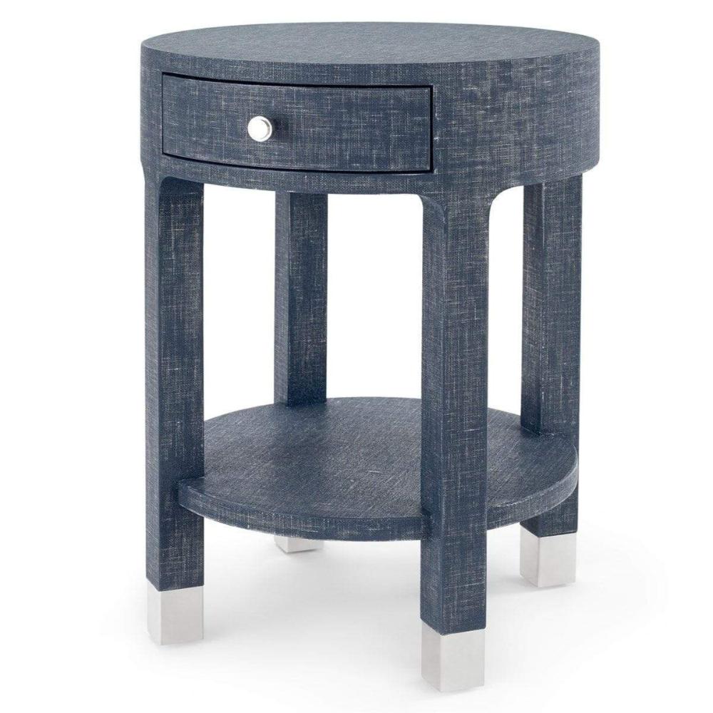 Villa & House Dakota 1-Drawer Round Side Table Furniture villa-house-DAK-115-5128