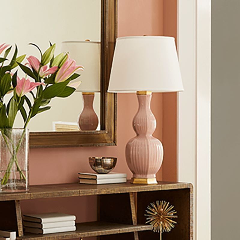 Villa & House Delft Lamp in Pink-Base Only Lighting Bungalow-DEL-800-111-BASE