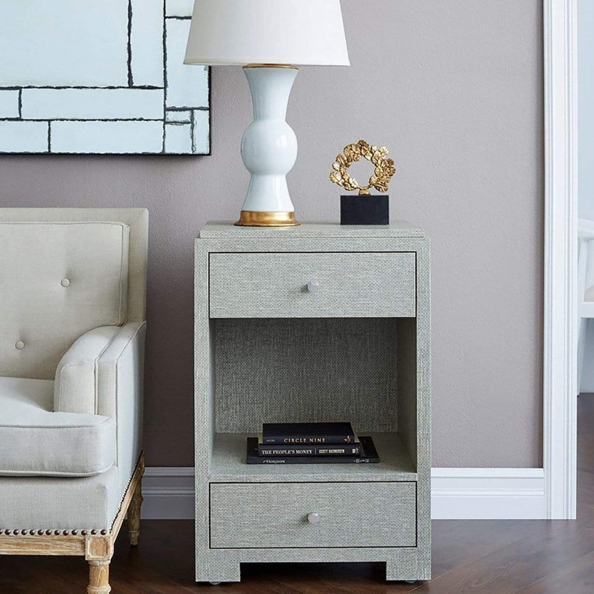 Villa & House Fedor 2-Drawer Side Table Furniture