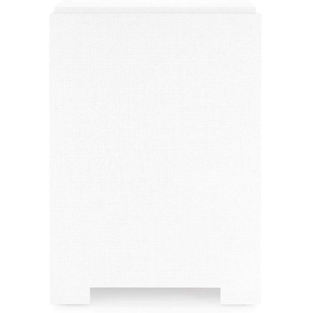 Villa & House Fedor 2-Drawer Side Table - White Grasscloth Furniture villa-house-FED-120-59