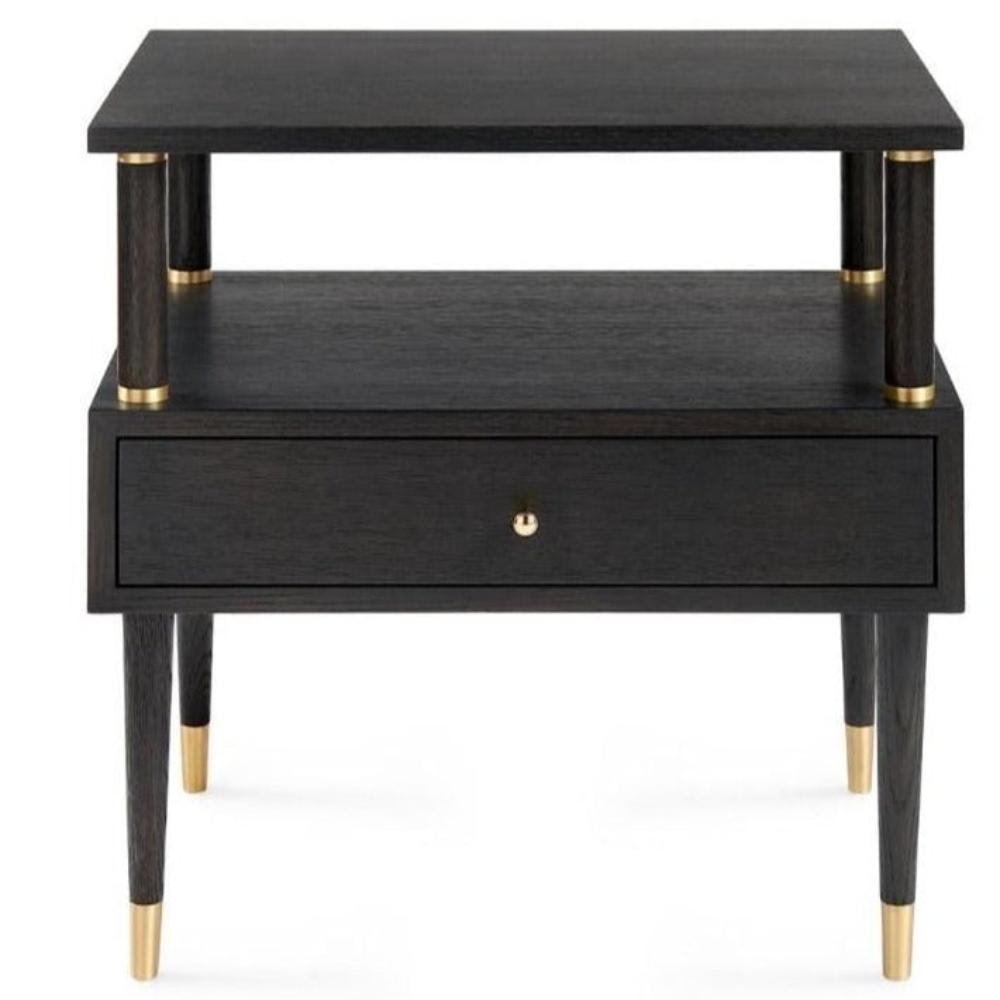 Villa & House Gabriel 1-Drawer Side Table - Espresso Furniture