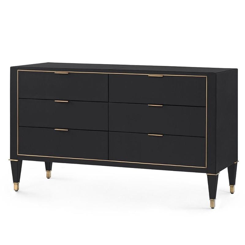 Villa & House Hunter Extra 6 Drawer Dresser - Black Furniture villa-house-hnt-250-401