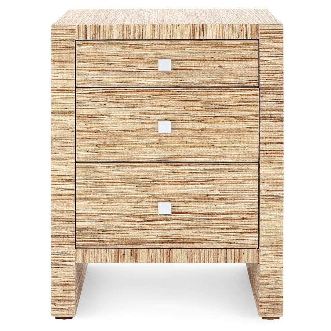Villa & House Morgan Papyrus 3-Drawer Side Table - Natural Furniture villa-house-MOR-130-614