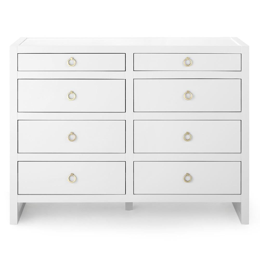 Villa & House Newton Large 8 Drawer Dresser - White Furniture villa-house-NTN-225-09-Bronze