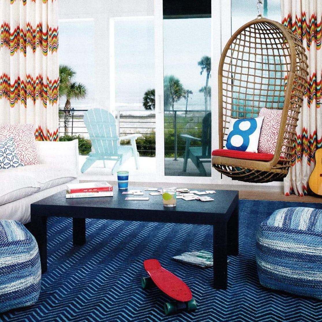 Villa & House Parsons Coffee Table - Navy Furniture villa-house-PSN-300-58