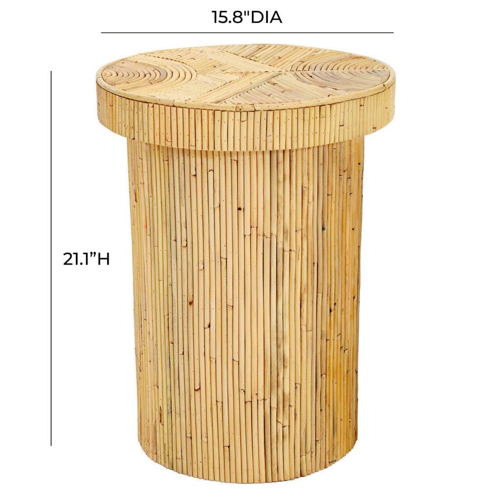 Candelabra Home Acadia Rattan Side Table Furniture TOV-OC21008