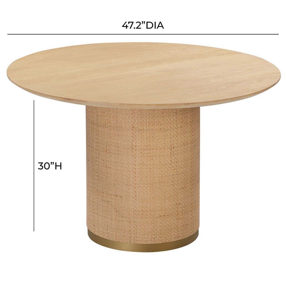 Candelabra Home Akiba 49" Round Dining Table Tables