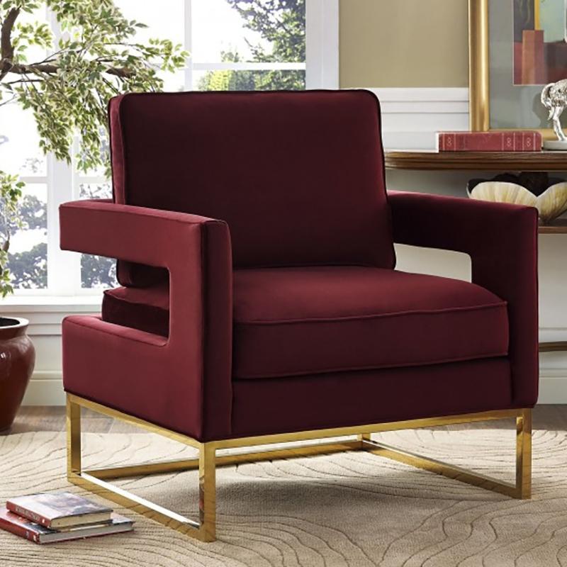 Candelabra Home Avery Velvet Chair Furniture