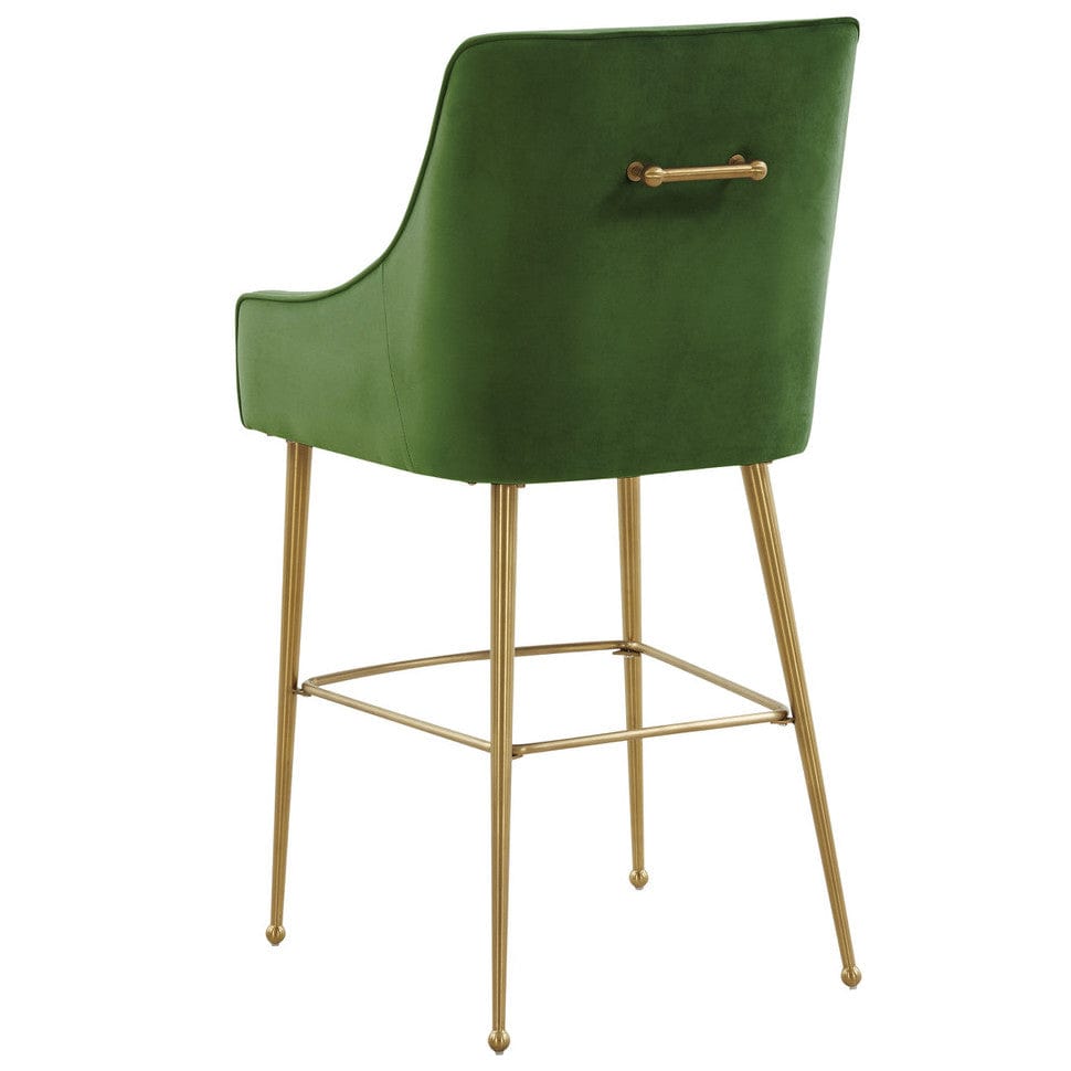 Candelabra Home Beatrix Velvet Bar and Counter Stool Furniture