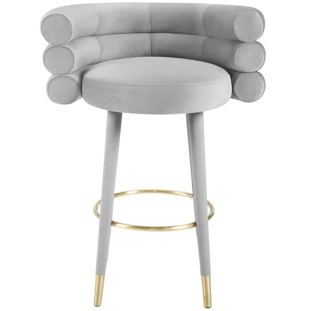 Candelabra Home Betty Velvet Bar & Counter Stool Furniture TOV-D6452