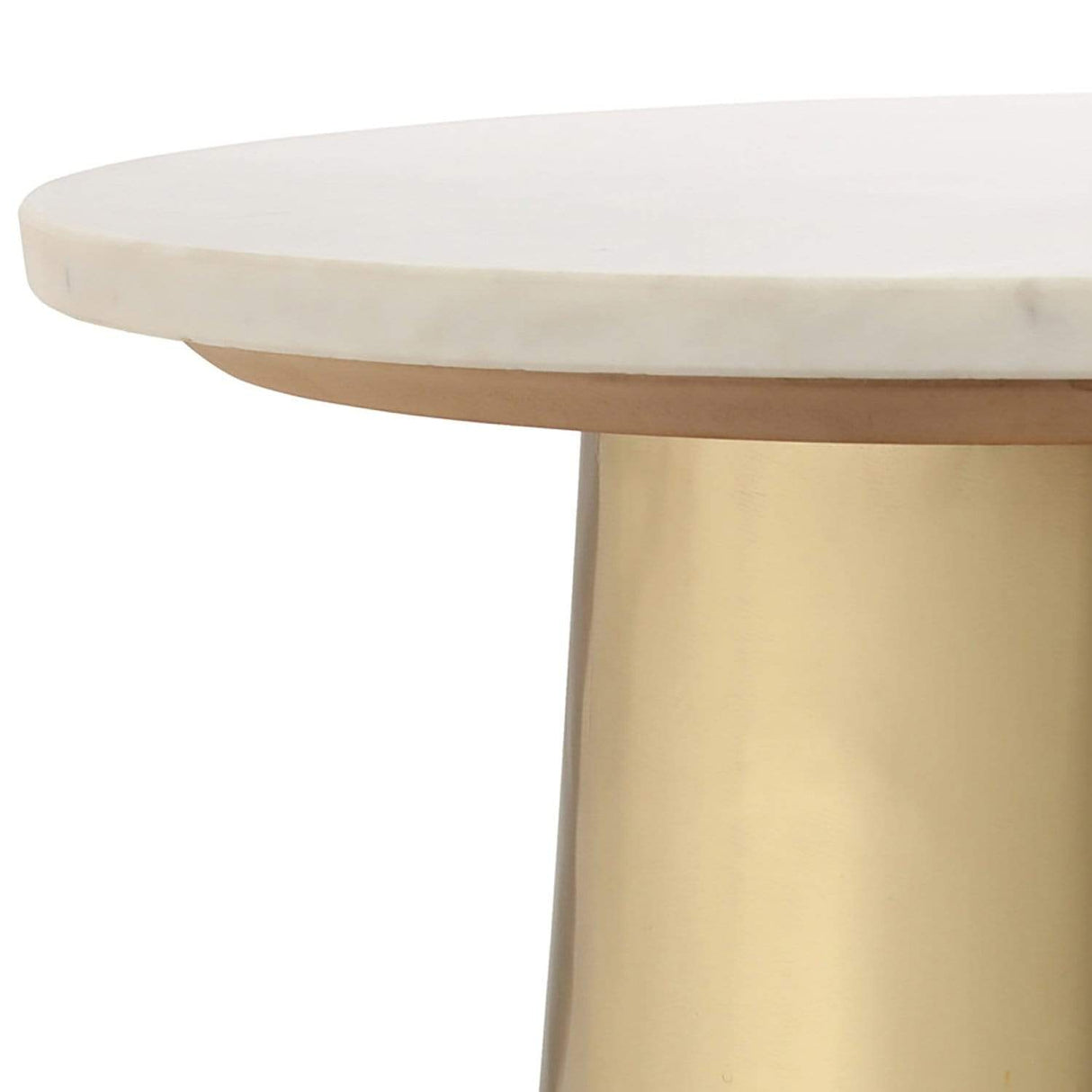 Candelabra Home Bleeker Marble Cocktail and Side Table Furniture