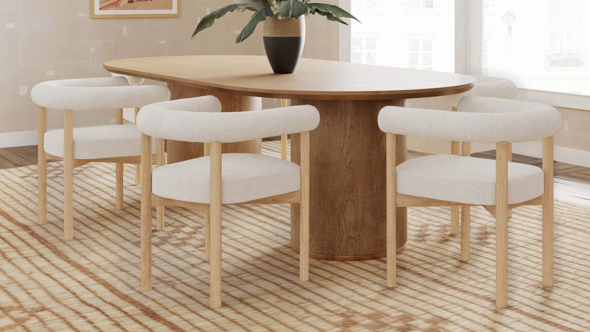 Candelabra Home Brandy Oval Dining Table Furniture TOV-D54218