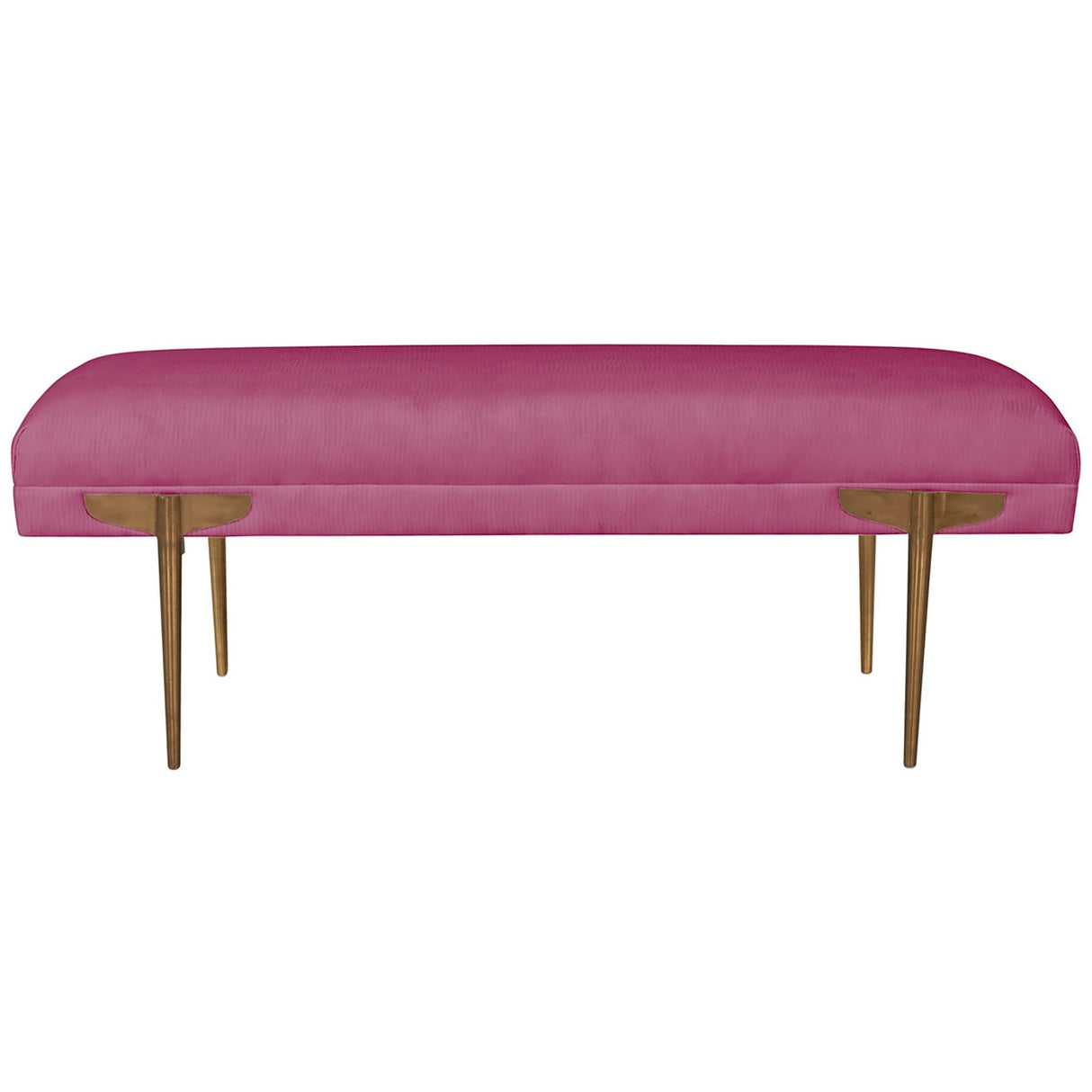 Candelabra Home Brno Velvet Bench Furniture