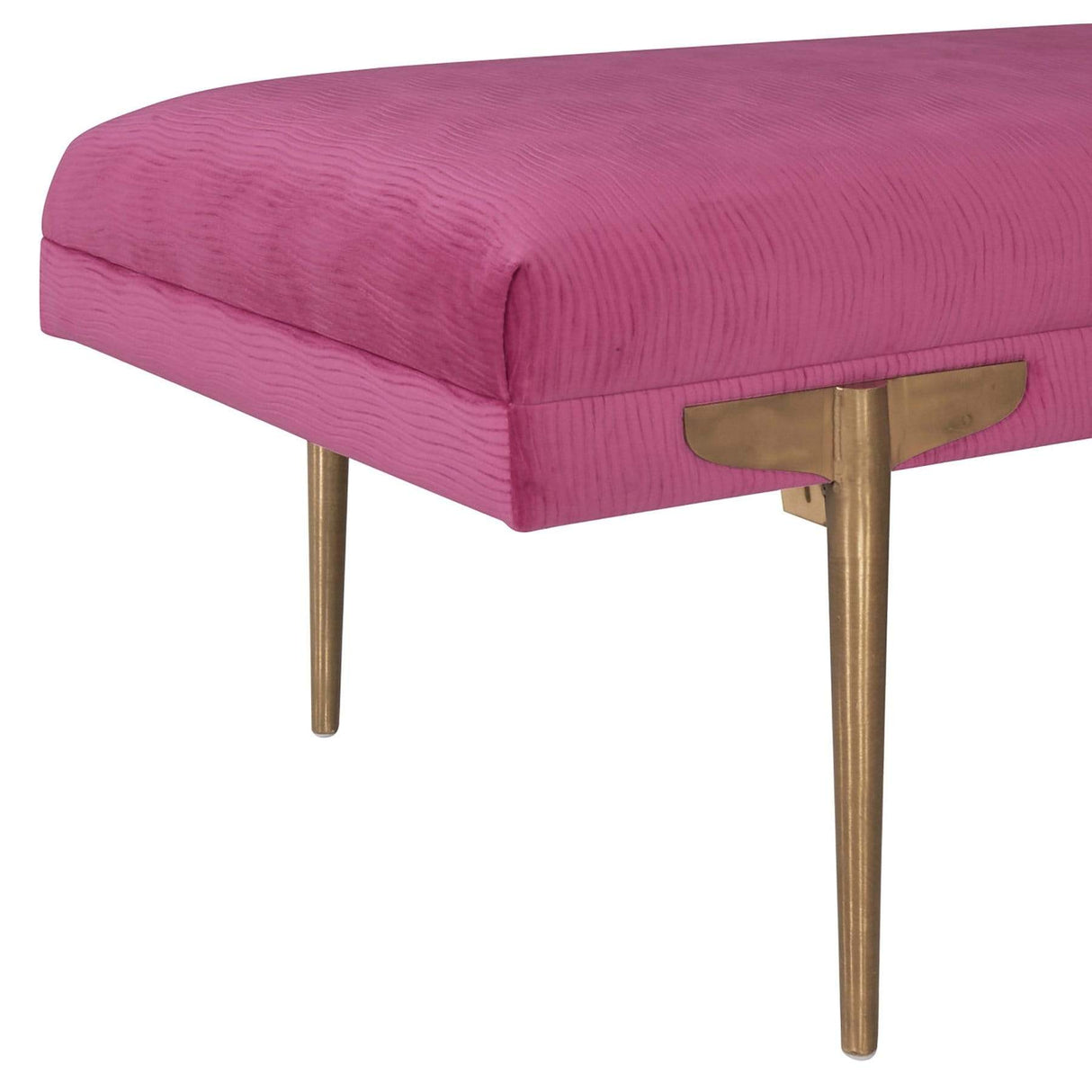 Candelabra Home Brno Velvet Bench Furniture