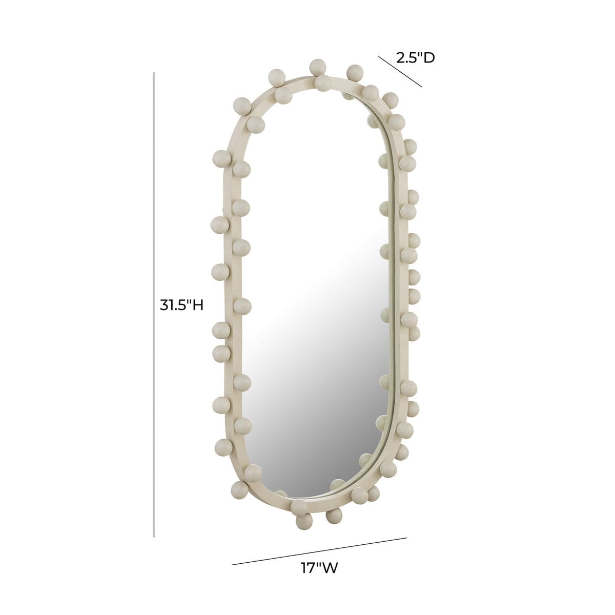 Candelabra Home Bubbles Oval Mirror Mirrors