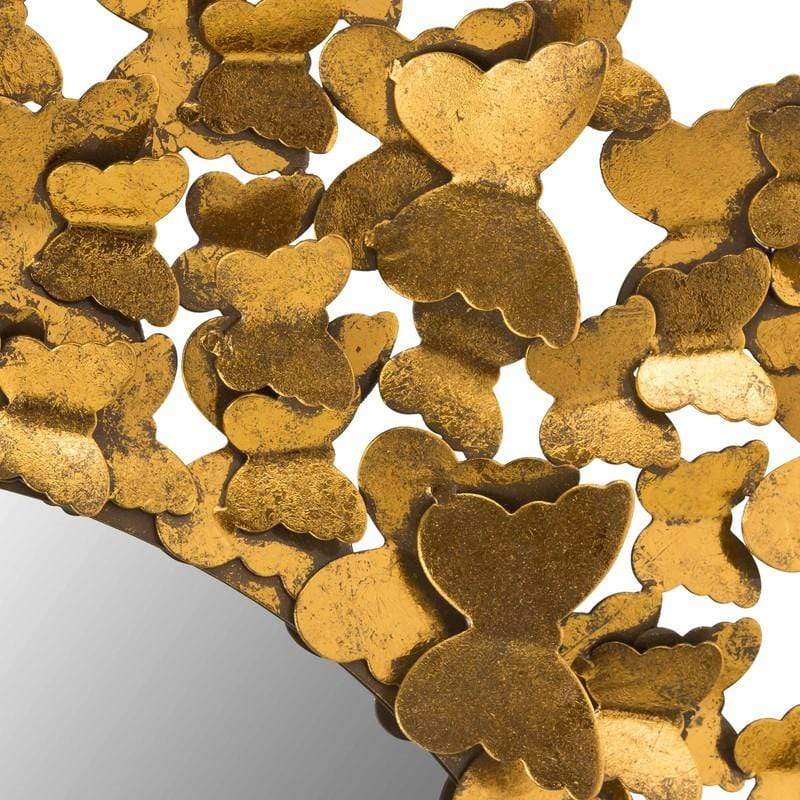 Candelabra Home Butterfly Gold Mirror Mirrors TOV-C18298