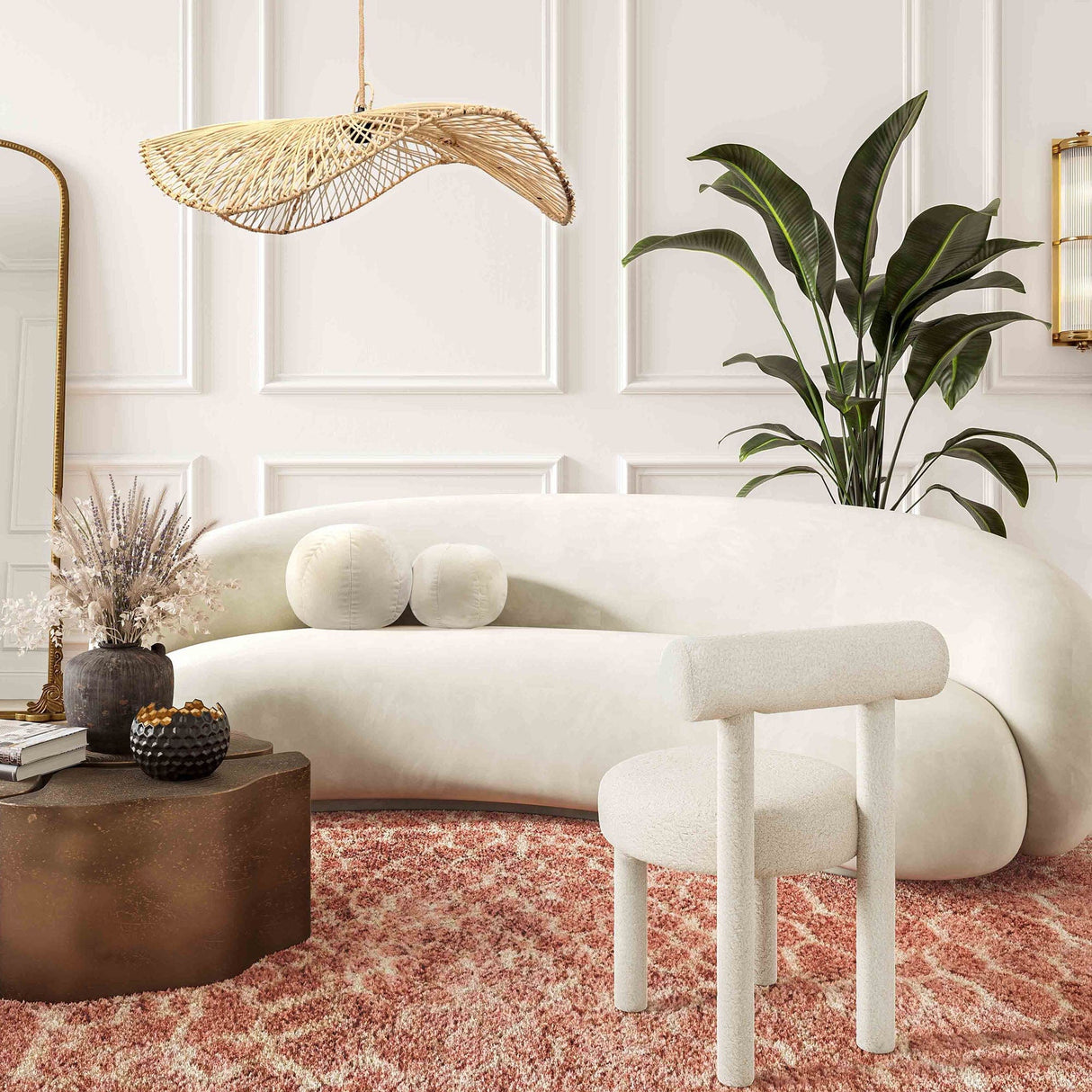 Candelabra Home Carmel Velvet Chair Furniture