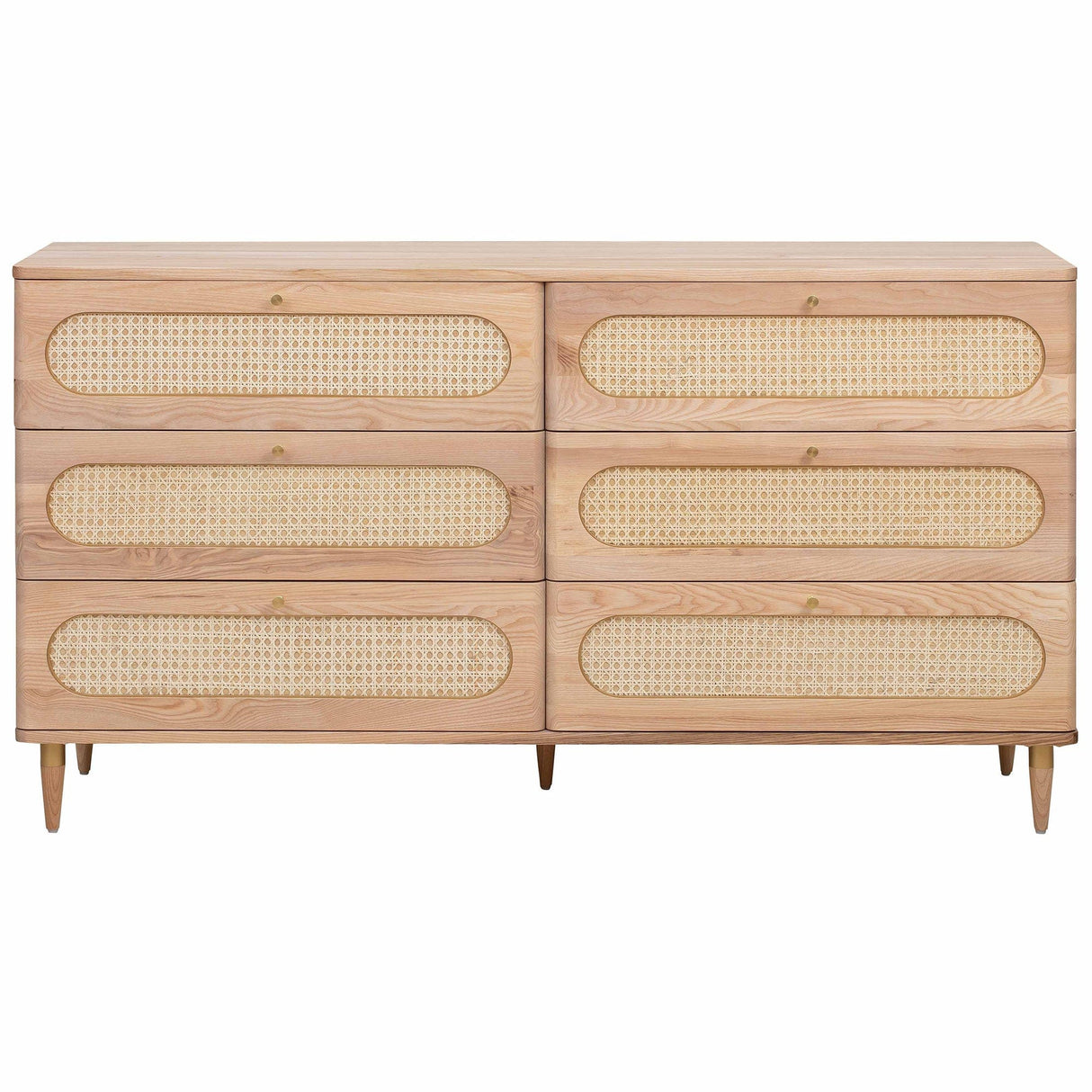 Candelabra Home Carmen Cane 6 Drawer Dresser Furniture TOV-B44160