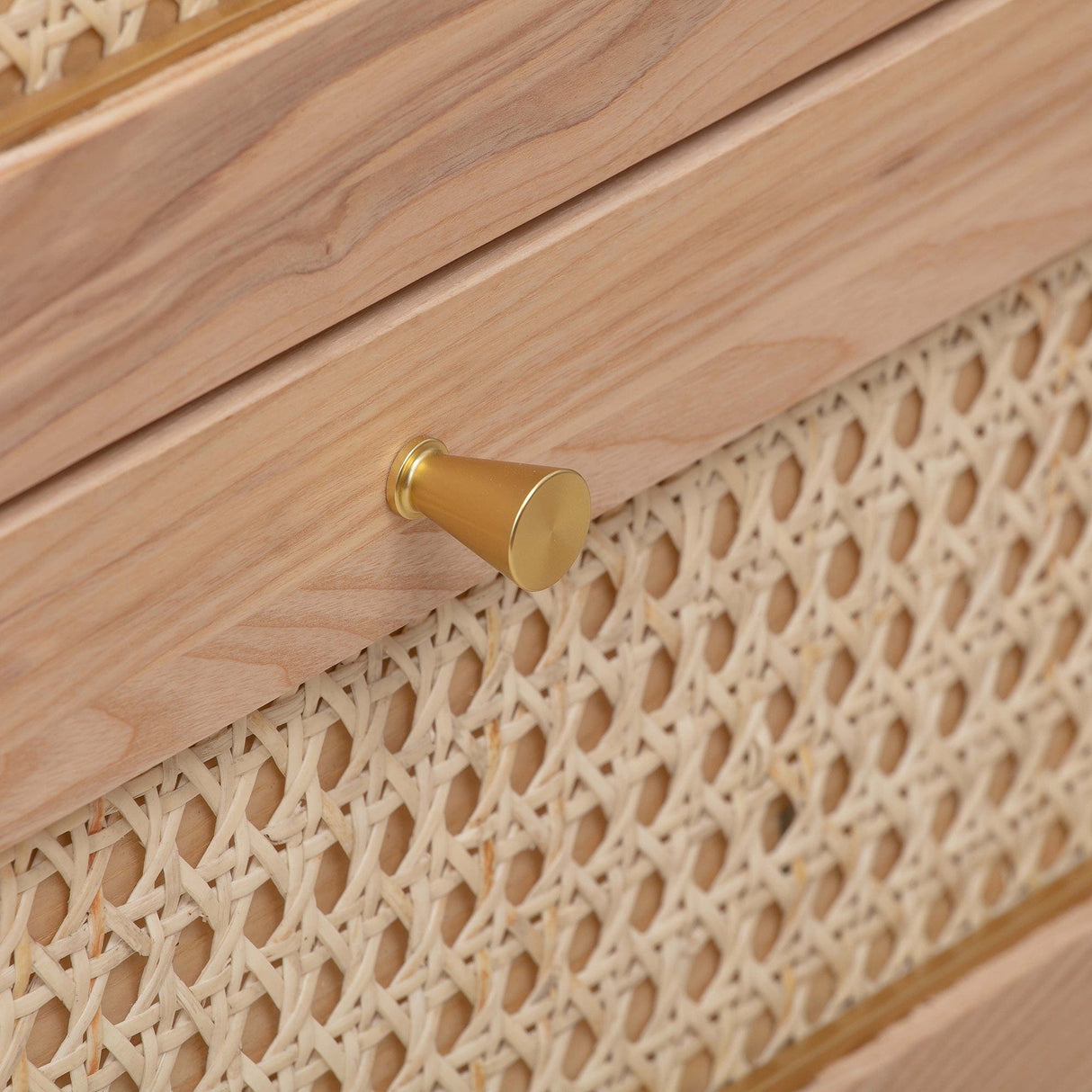 Candelabra Home Carmen Cane 6 Drawer Dresser Furniture TOV-B44160