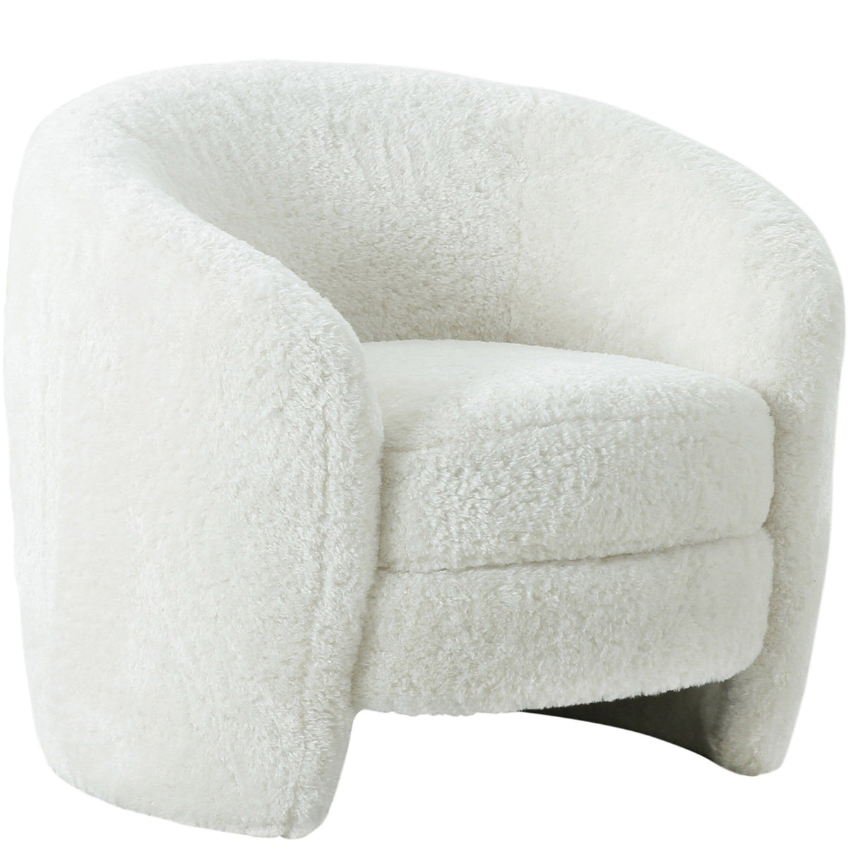 Candelabra Home Dakota Faux Shearling Armchair Furniture TOV-S44136