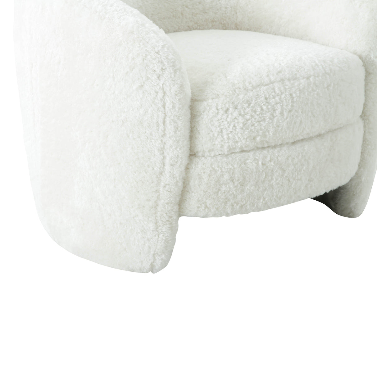 Candelabra Home Dakota Faux Shearling Armchair Furniture TOV-S44136