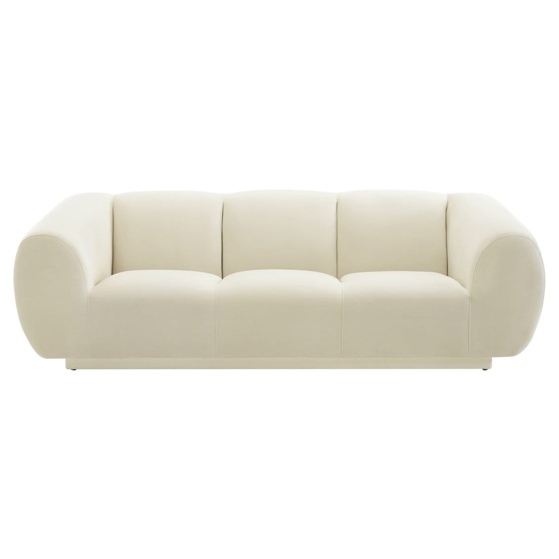 Candelabra Home Emmet Velvet Sofa - Cream Furniture TOV-S6445