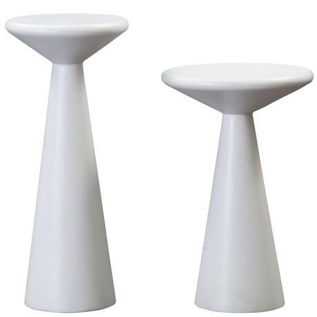 Candelabra Home Gianna Concrete Accent Tables - Set of 2 Furniture TOV-OC44116