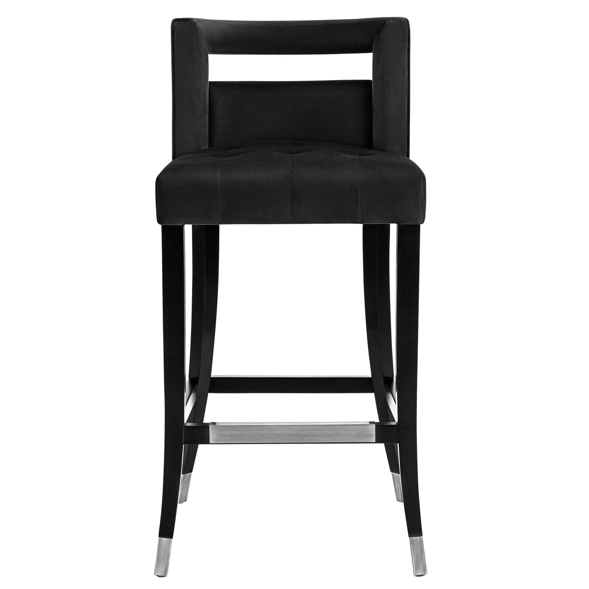 Candelabra Home Hart Velvet Bar and Counter Stool - Grey Furniture TOV-D68245