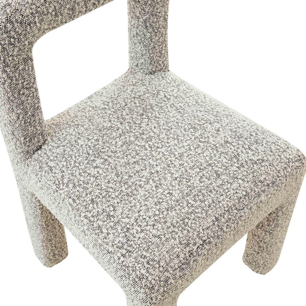Candelabra Home Hazel Black Boucle Dining Chair Furniture
