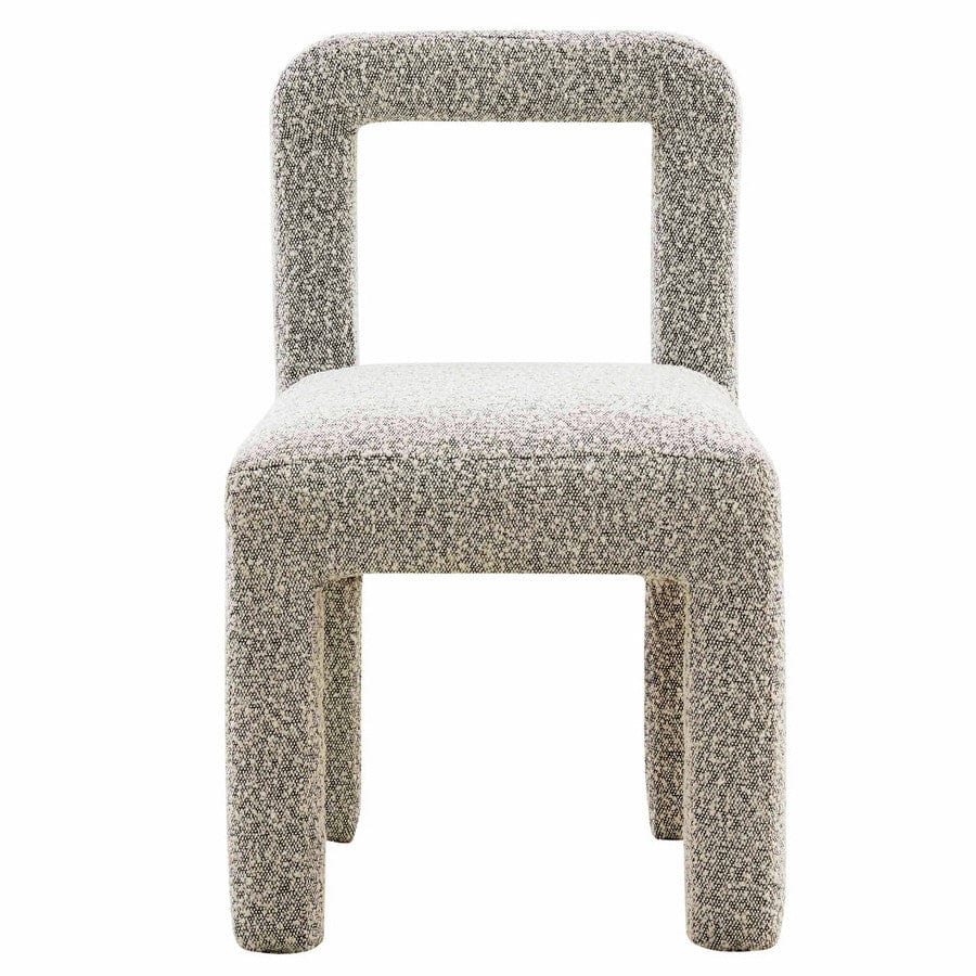 Candelabra Home Hazel Black Boucle Dining Chair Furniture TOV-D68465