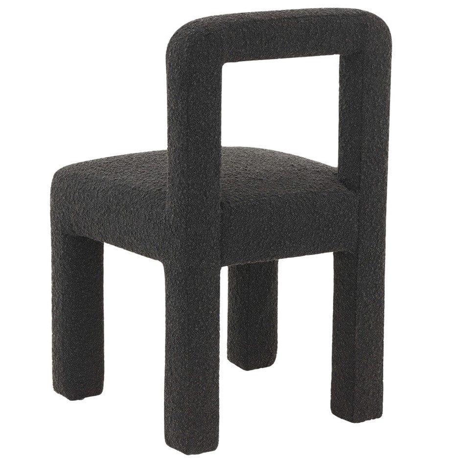 Candelabra Home Hazel Black Boucle Dining Chair Furniture TOV-D68474