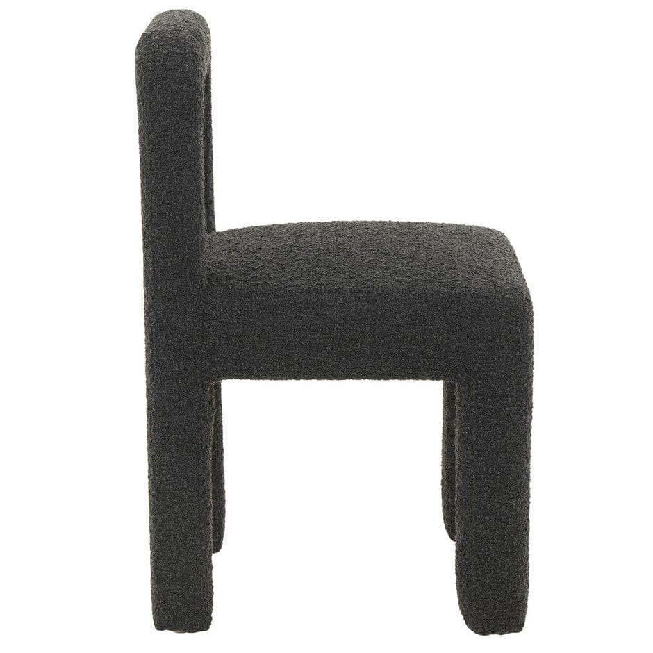 Candelabra Home Hazel Black Boucle Dining Chair Furniture TOV-D68474