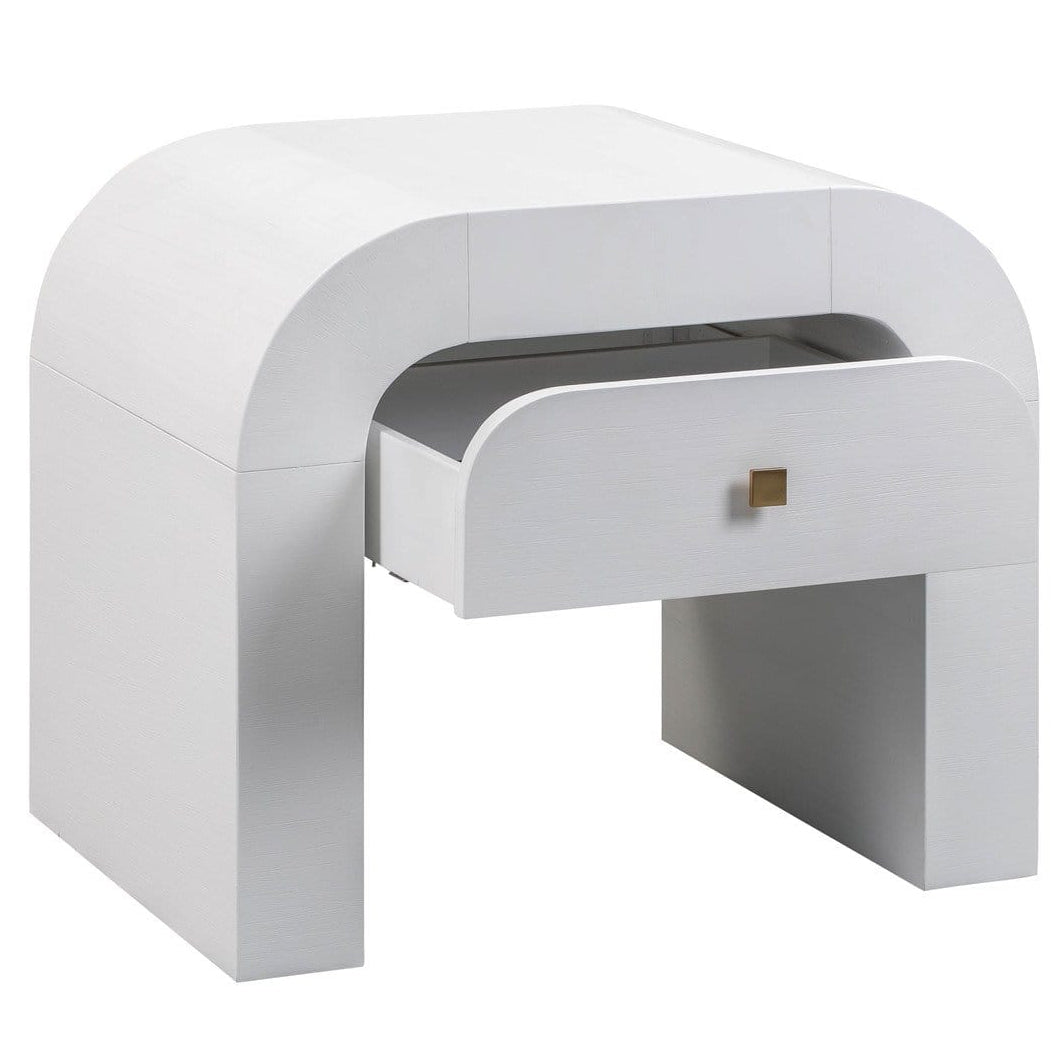 Candelabra Home Hump White Nightstand Furniture TOV-B44074