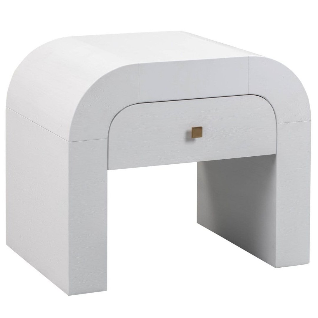 Candelabra Home Hump White Nightstand Furniture TOV-B44074